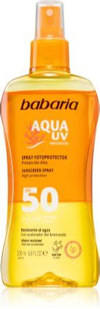 Babaria Sun Aqua Uv Spray Bronceador Spf Notino Es