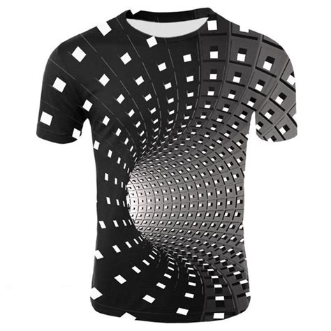 Buy Fashion Unisex 3d Printing T Shirt Vertigo Hypnotic Unisex Funny Short Sleeved Tees Couple