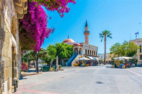 Famous Eleftherias Square View In Kos Town Kos Island Is A Popular