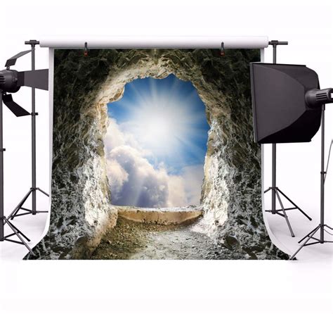 Buy Leowefowa Resurrection Of Jesus Christ Backdrop X Ft Empty Tomb