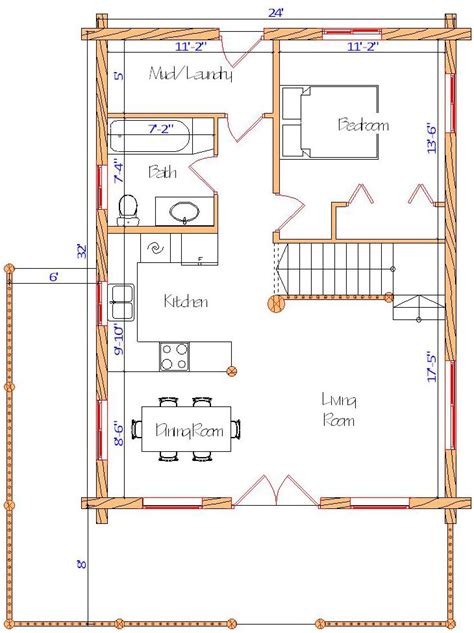 24×24 Cabin Floor Plans With Loft | Floor Roma