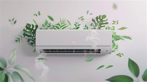 Premium Photo Ecofriendly Air Conditioning Unit With Flourishing