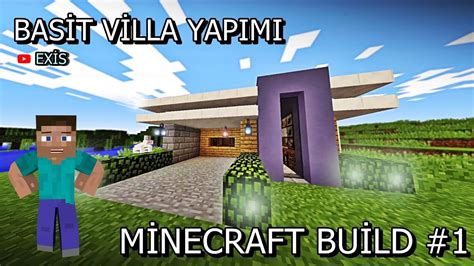 MİNECRAFT BASİT VİLLA YAPIMI 2022 HD YouTube