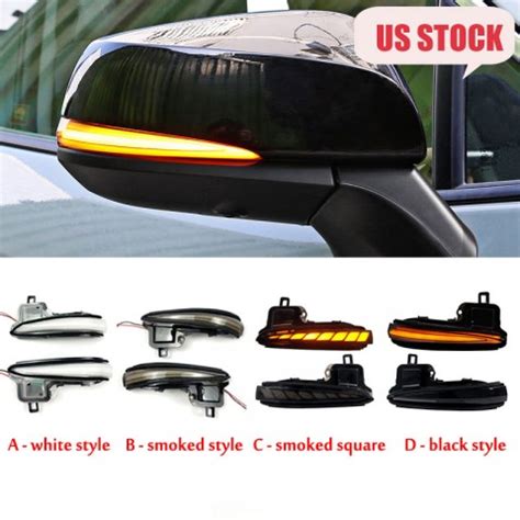 LED Side Mirror Sequential Dynamic Turn Signal Light For TOYOTA RAV4