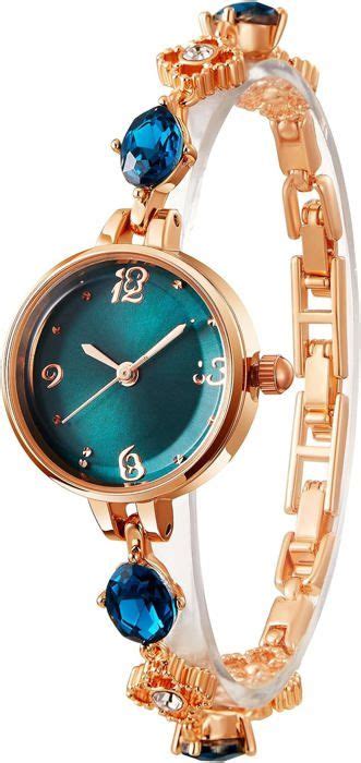 Montre Femmes Bracelet Montre Pour Femme Bleu Mini Quarz Tanche M