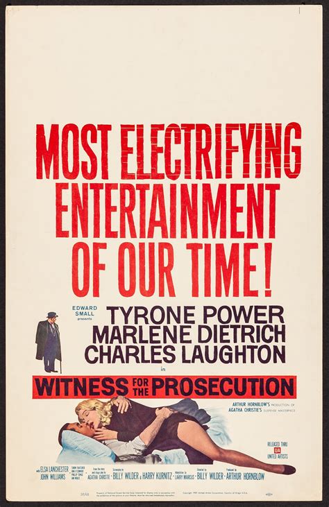 Witness For The Prosecution United Artists 1958 Window Card Lot 55100 Heritage Auctions