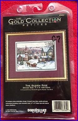 Dimensions The Gold Collection Petites The Sleigh Ride Cross Stich Kit