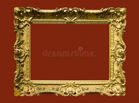 Photo Of Aged Golden Picture Frame Stock Image Image Of Ornamental