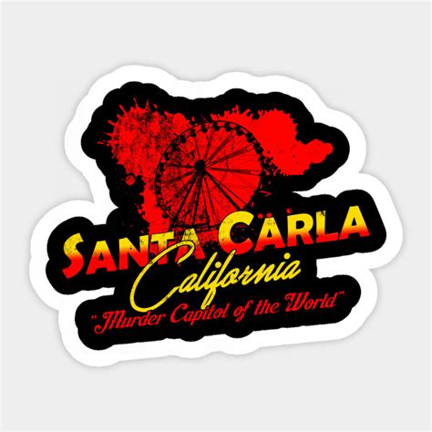 Santa Carla California, distressed - Lost Boys - Sticker | TeePublic