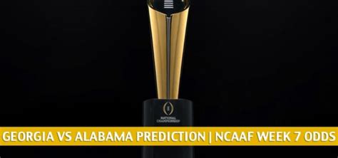 Georgia Vs Alabama Predictions Picks Odds Preview Oct 17 2020