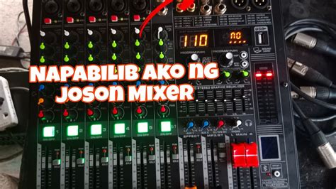 Unboxing And Testing Equipment Joson Mixer Spider Ch Youtube