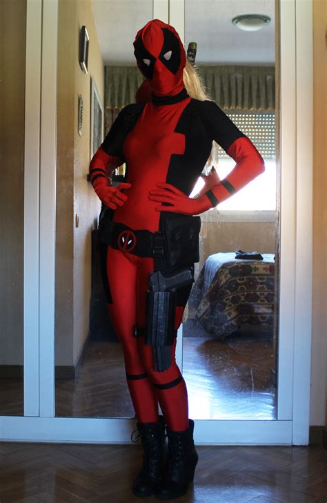 Lady Deadpool Costume Girls Superhero Costume