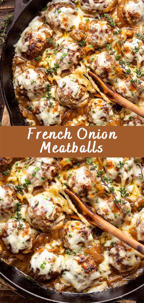 Savory French Onion Meatballs Recipe