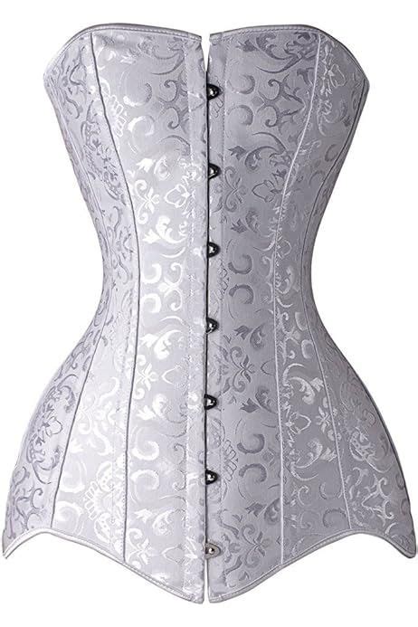 Charmian Women S Steampunk Vintage Spiral Steel Boned Embroided Pattern