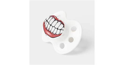 Funny Mouth and Teeth Pacifier | Zazzle