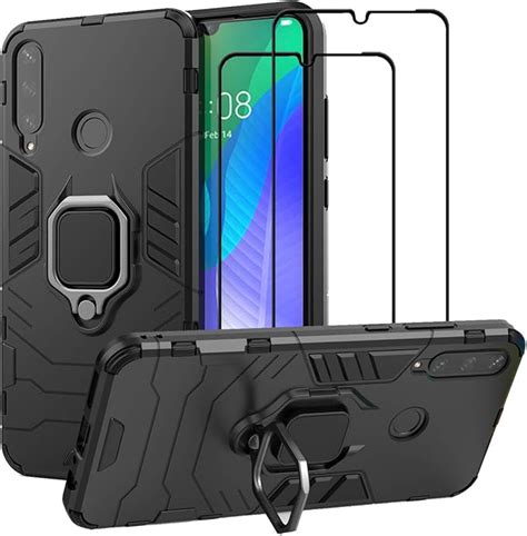 EasyLifeGo Funda con función atril para Huawei Y6P 2020 con protector