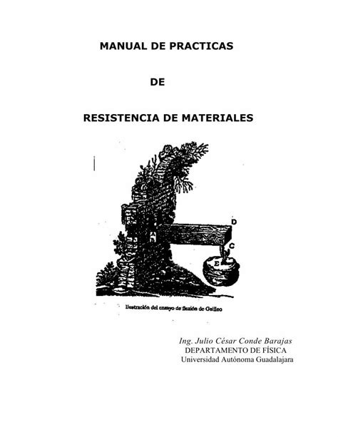 PDF MANUAL DE PRACTICAS DE RESISTENCIA DE PDF fileLa Mecánica de