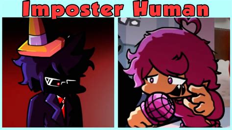 Friday Night Funkin Vs Impostor V4 But They Are Human Fnf Mod Among Us Black Imposter Youtube