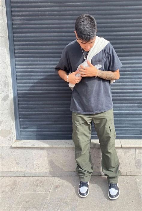 Damnsoji Green Cargo Pants Outfit Mens Outfits Cargo Pants Outfit Men