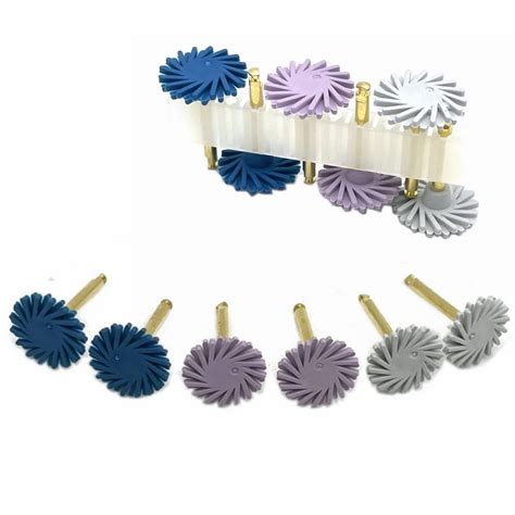 6pcsset Dental Composite Resin Wheel Dental Rubber Polisher Composite