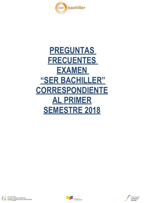 Pdf Preguntas Frecuentes Examen Instituci N Validez De La Nota