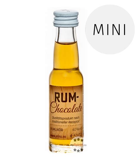 Prinz Rum Chocolate Likör mit Inländerrum 0 02 L mySpirits eu