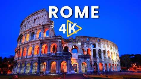 Rome Italy 🇮🇹 In 4k Ultra Hd Video Rome 4k Drone View With Relaxing