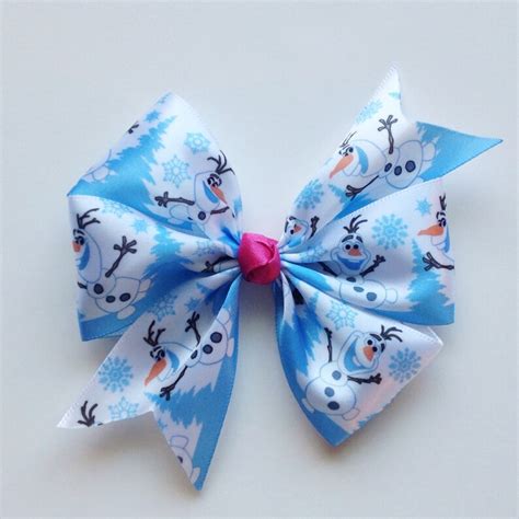 Disney S Frozen Boutique Hairbows Anna Elsa Olaf Set Etsy