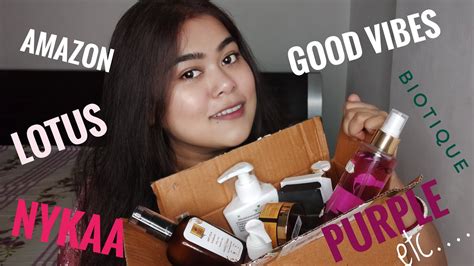 Huge Skin Care Haul Ll Amazon Nykaa Purple Haul Ll Affordable Skin