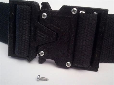 3d Printed Quick Release Belt Buckle Caiman V20 By Trixonlab Pinshape