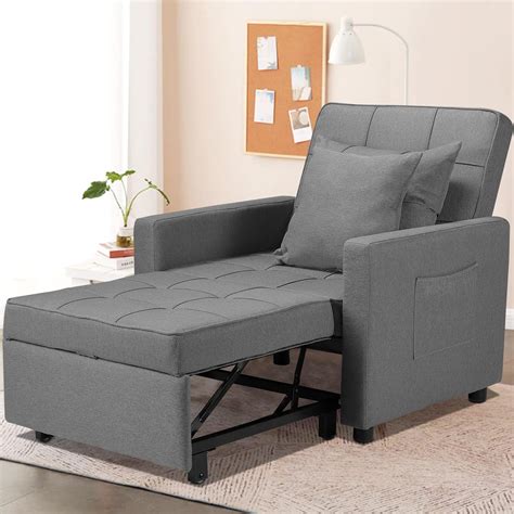 Homeer In Convertible Chair Bed With Adjustable Bahrain Ubuy