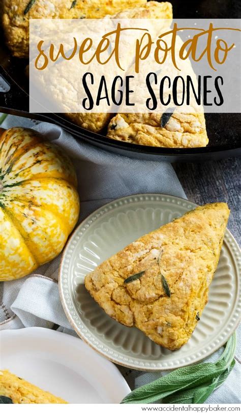 Sweet Potato Sage Scones Accidental Happy Baker