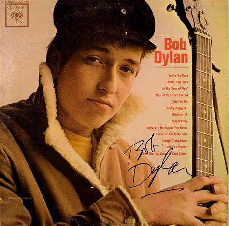 Sold Price Bob Dylan Signed Debut Album April Am Pdt