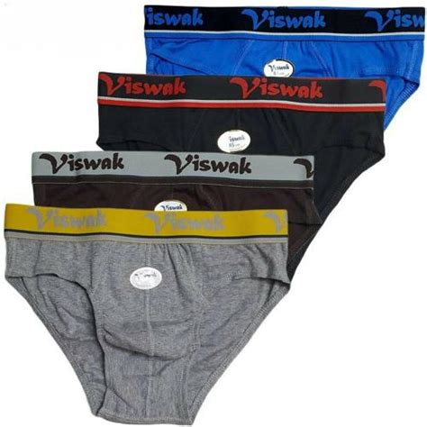 Buy Slimuu Multicolor Cotton Blend Brief Pack Of 4 Online At Best