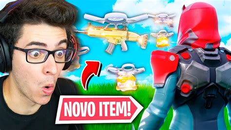 Encontrei O Novo Drone LendÁrio E Matei Geral Fortnite Battle Royale