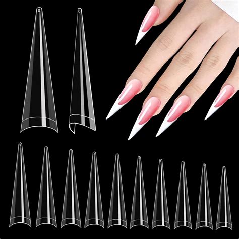 Stiletto Nail Tips For Acrylic Nail 500pcs Xxl Stiletto