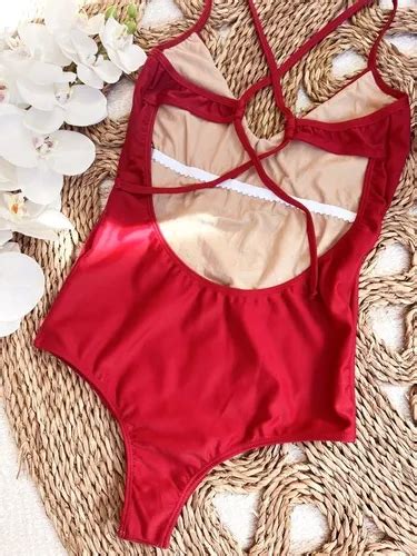 Malla Enteriza Bikini Escotada Vedetina Cruzada Tazas Desmon En Venta En Mar Del Plata Bs As