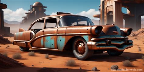 Rusty Car in Unreal Engine 5 | Stable Diffusion Online