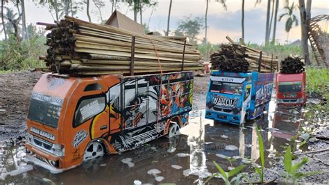 AKIBAT SOPIR KURANG NGOPI MOBIL TRUK OLENG MUATAN JERAMI ENGKEL DI