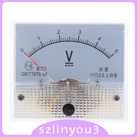 Practical Tool C Dc V Rectangle Analog Panel Ammeter Gauge