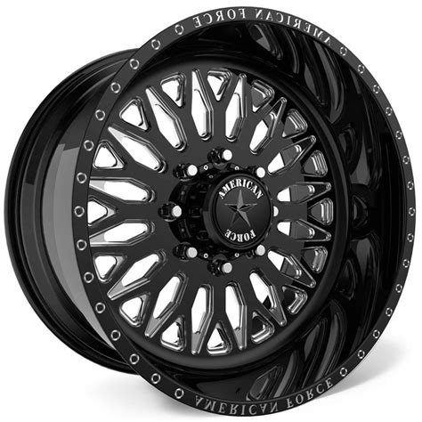 22x10 American Force G31 Gamma SS5 Black REV Wheels And Rims