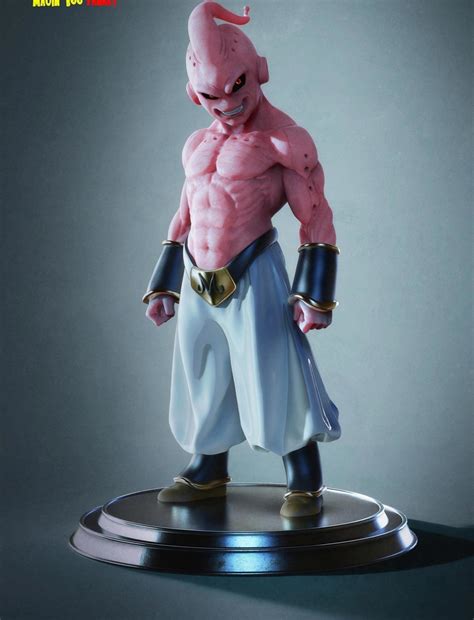 Majin Buu Dbz 3d Stl File Instant Download Beste Digitale Etsy Nederland