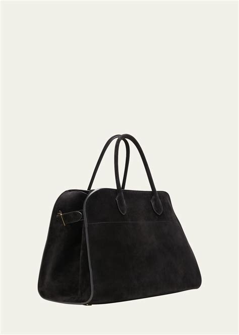 The Row Margaux 15 Top Handle Bag In Suede Bergdorf Goodman