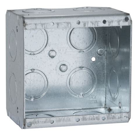 Raco 691 3 3 4 x 2 1 2 x 3 3 4 Inch 31 In³ Steel 2 Gang Masonry Box