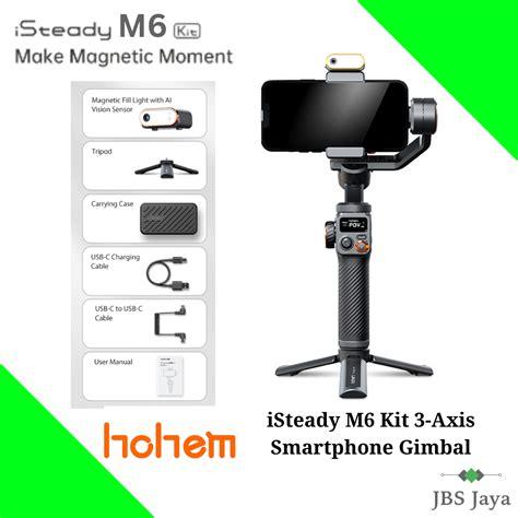 Hohem ISteady M6 Kit Ai Tracking 3 Axis Smartphone Gimbal Stabilizer