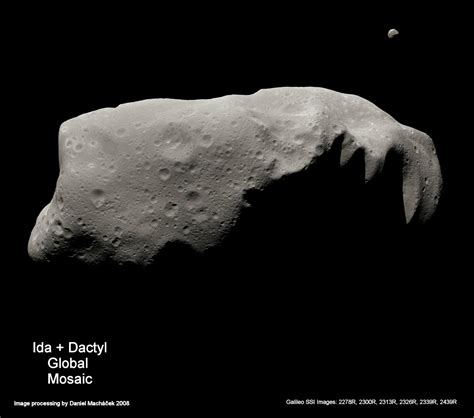 Ida with Dactyl in color | The Planetary Society