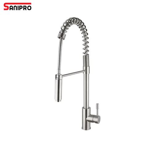 Sanipro Hot Cold Mixer Sink Taps Stainless Steel Sanitary Ware