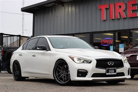 Infiniti Q50 White Ferrada F8 Fr5 Wheel Wheel Front