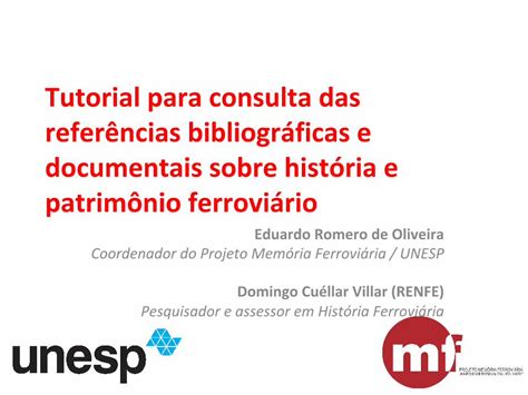 Pdf Tutorial Para Consulta Das Refer Ncias Bibliogr Ficas E