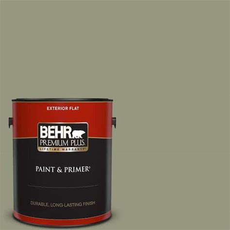 Behr Premium Plus 1 Gal S380 5 Milkweed Pod Flat Exterior Paint